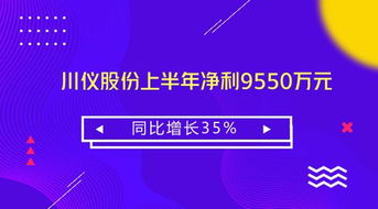 川儀股份上半年業(yè)績穩(wěn)健增長 凈利同比增35%至9550萬元，技術(shù)咨詢業(yè)務(wù)成為新亮點